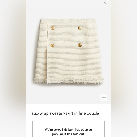 J.Crew Faux-wrap Sweater-skirt
In Fine Boucle Size M $118 - Picture 3 of 6